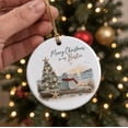 thumbnail image 5 of PYURTEP Sea Glass, Beach Theme Acrylic Friendship Keepsake, Merry Christmas to My Bestie Hanging Christmas Ornament for Tree, Round, 5 of 7