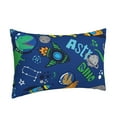 thumbnail image 2 of Balery Dinosaur In Space Bedding Queen Pillow Cases - Envelope Closure - Soft Brushed Microfiber Fabric - Shrinkage and Fade Resistant Pillow Cases-20"x30", 2 of 9