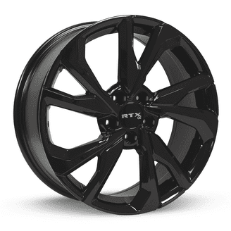RTX Black Widow 17x7.5 5x100 ET40 CB73.1 Black Machined Wheel