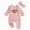 L101-Watermelon Red, variant on CAUYDY Newborn Baby Girls Romper Outfits Letter Daddy's Girl Print Ruffle Jumpsuit Bodysuit Fall Winter Clothes(L101-Beige,0-3 M)