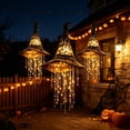 thumbnail image 5 of Lighted Witch Hat Hanging Chime, 3Pcs Halloween Magical Glow Witches Hat Hanging Decoration, Festive Spooky Ornament for Porch, Yard & Indoor Outdoor Party Display, 5 of 10