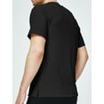 thumbnail image 2 of SSLR Henley Shirts for Men Crewneck Waffle Short Sleeve T Shirts Casual Tee Shirts, 2 of 7