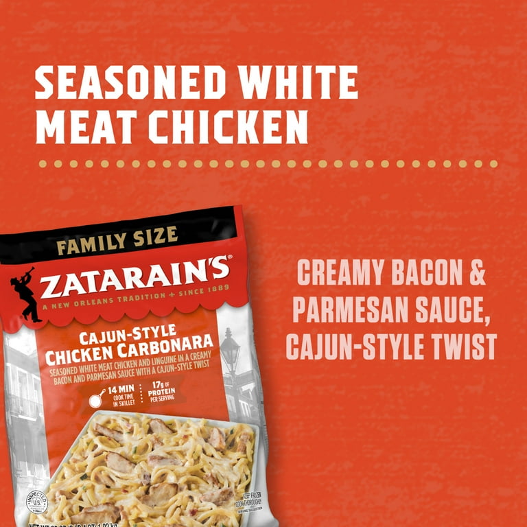Zatarain's Cajun Chicken Carbonara, 36.0 oz Bag - Walmart.com