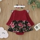 thumbnail image 2 of Gibobby Ropa Para Bebe con estampado de flores de manga larga de invierno para niñas pequeñas, mono recién nacido con diademas para niños, ropa(Rojo, 90.00), 2 of 4