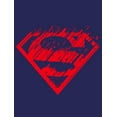 thumbnail image 2 of Superman Ripped Logo Boy's Navy T-shirt-L, 2 of 4