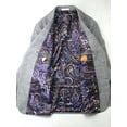 thumbnail image 3 of Tallia Men's Slim Fit Wool Sport Coat Blazer Brown 42S, 3 of 4