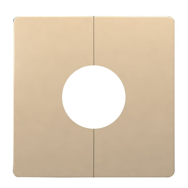 EIGTHTAIL Wall Split Flange Square Escutcheon Plate Reserved Drill Hole Panel Decor