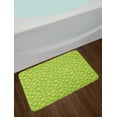 thumbnail image 2 of Kiwi Bath Mat, Illustration of Continuous Pattern with Exotic Fruit Slices, Plush Bathroom Decor Mat with Non Slip Backing, 29.5" X 17.5", Lime Green Pastel Yellow, by Ambesonne, 2 of 2