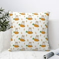 thumbnail image 4 of Yiaed Rabbit And Carrot Print Pillow Covers Super Soft Decorative Square Throw Pillow Covers Case Cushion Covers for Sofa Couch Bedroom Car Decor（No pillow core）-20"x20", 4 of 7