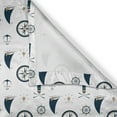 thumbnail image 4 of Ambesonne Sailing Window Valance, Anchor Sailboat Compass, 54" X 18", Dark Teal Camel White, 4 of 5