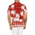 thumbnail image 2 of HAPPY BAY Men's Hawaiian Shirts Short Sleeve Button Down Shirt Mens Hawaii Shirts Boho Vacation Casual Summer Beach Shirts for Men Funny 6XL Sea Shore, Red, 2 of 4