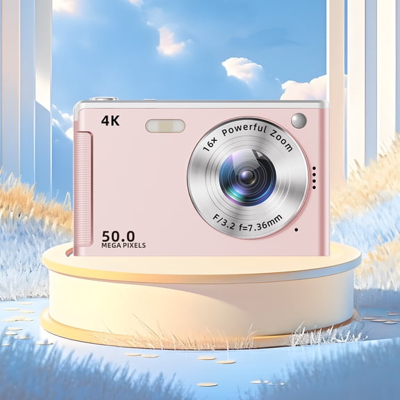 Fnyoxu HD Digital Camera with 2.8 Inch Screen, 16X Auto Focus, 1080P Recording, Beauty Filter, Compact Design, Ideal for Students, Selfies, and Christmas Gifts