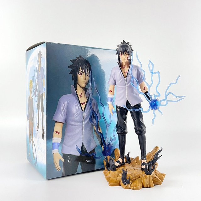 Naruto GK alucinógeno Naruto Rasengan Sasuke figura de pie modelo ornamento periféricos de animación