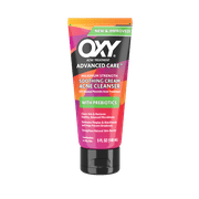 OXY Advanced Care Maximum Strength Soothing Cream Acne Cleanser with Prebiotics, 5 fl oz Tube