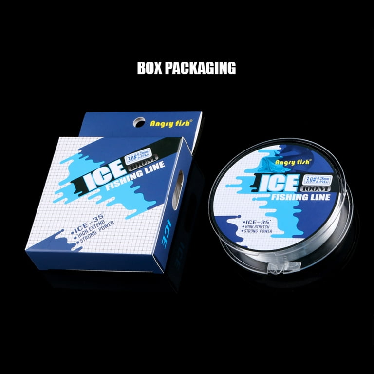 RONSHIN 100M Ice Fishing Line Monofilament Super Strong Nylon Line for  Winter Ice Lake