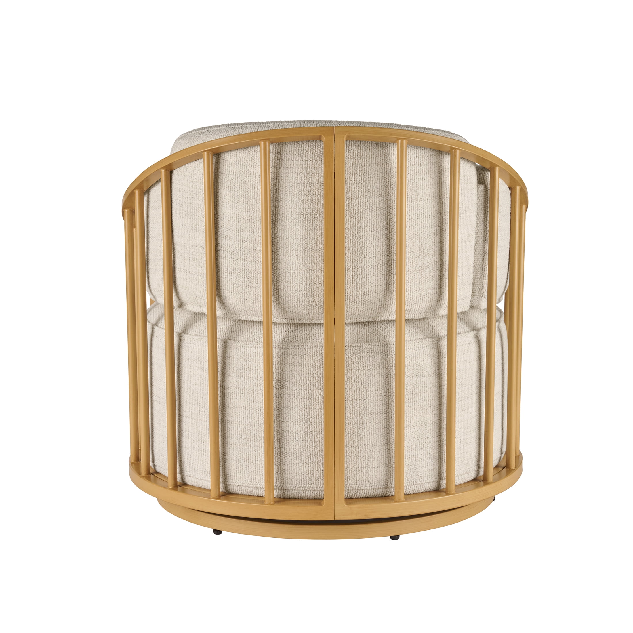 Better Homes & Gardens Lillian Swivel Birdcage Accent Chair, Cream Boucle