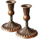 thumbnail image 1 of Metal Candlestick 2Pcs Vintage Candle Holder Golden Decorative, 1 of 4