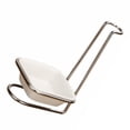 thumbnail image 4 of Spoon Rest Holder Ladle Ceramic Stand Rack Vertical Metal Spatula Soup Storage Ceramics Double White, 4 of 6