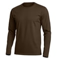 thumbnail image 3 of LIaqionyy Mens Long Sleeve Shirt Crew Neck Soft Casual Basic Tee Shirts Lightweight Solid Color Tees Tops, 3 of 6