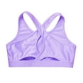 thumbnail image 4 of MSemis Kids Girls Tank Top Gymnastics Dance Workout Crop Top Purple 12, 4 of 5