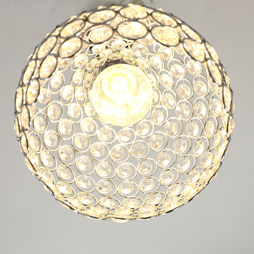 Depuley Crystal Pendant Lighting, Modern Adjustable LED Ceiling