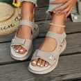 thumbnail image 6 of Norvail Orthopedic Sport Sandals for Women Soft Cushion Foam Comfortable Walking Sandal Arch Support Wide Fit Dress Comfy Orthotic Recovery Athletic Plus-Size Hook-and-Loop Casual Sandals, 6 of 7