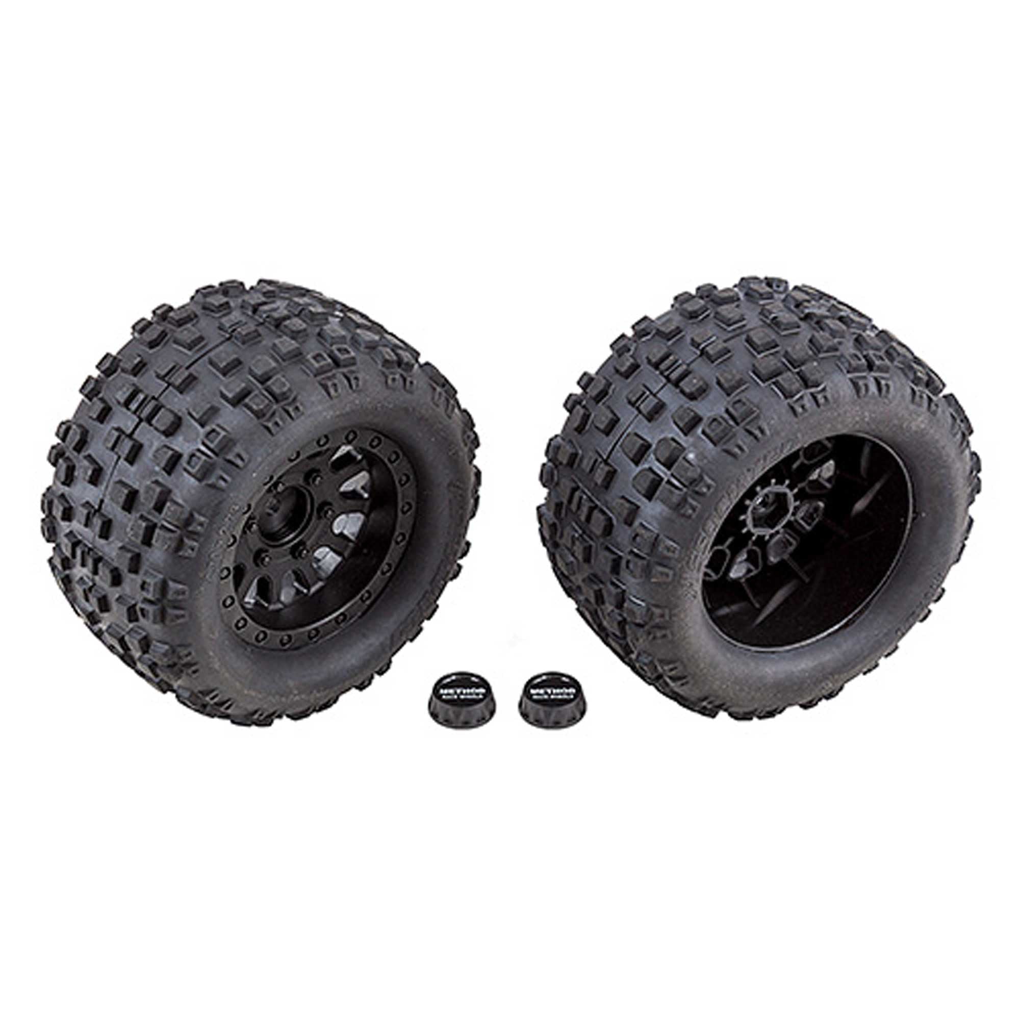 Associated 71044 Multi-terrain Tires and Method Wheels mounted