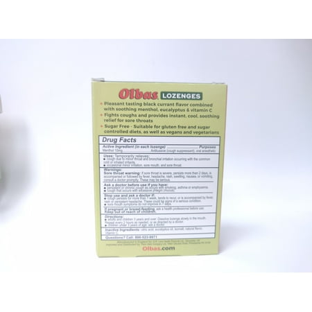 Olbas - Lozenges Maximum Strength Black Currant Flavor - 24 Lozenges(pack of 6)