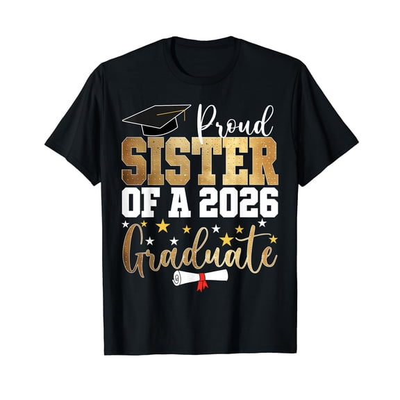 Proud Sister of A 2026 Graduate Sister Graduation 2026 T-Shirt