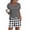 Black and White Plaid, variant on Womens Pajama Sets 2 Piece Soft Short Sleeve Top and Shorts Sleepwear Round Neck Pjs Lounge Set with Pockets