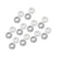 thumbnail image 2 of serony 10Pairs 0.79inch Button Clasps Snaps Craft 20mm Supplies Craft 20mm Knitting Sewing Jacket Closure silvery, 2 of 9
