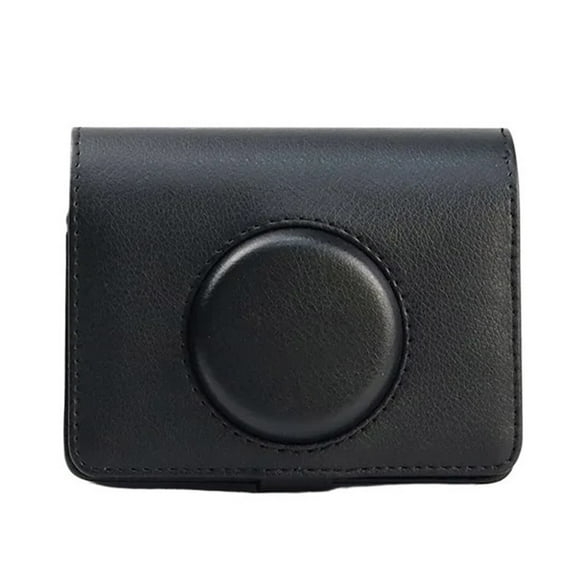 MAE Retro Leather Case for Fujifilm Instax Mini EVO Instant Camera Storage Bag Hard Protective Shell with Shoulder Strap Accessories