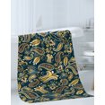 thumbnail image 3 of Boho Green Floral Towel Set of 3, Soft Microfiber Bath Towels, Hand Towel, Washcloths, Farmhouse Botanical Vintage Paisley Flower Quick-Dry Absorbent Towels for Bathroom Kitchen Hotel Beach Gym Spa, 3 of 7