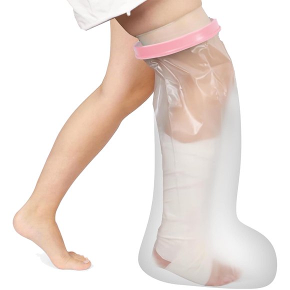 Fundas impermeables CIVJET para piernas de ducha para adultos, rosas
