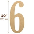 thumbnail image 6 of 10” Wooden Numbers for Crafts, 6 of 48