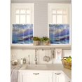 thumbnail image 5 of Abstract Oil Painting 2 Panel Kitchen Curtains for Small Windows, Vintage Modern Art Forest Mountain Bathroom Tier Curtain, Short Window Treatment for Bedroom/Living Room 55"x36", 5 of 6