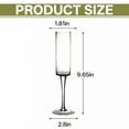 thumbnail image 5 of ACDANC 6Pcs Champagne Flutes Plastic 5.5 oz Sleek Touch Champagne Glasses Party Cups for Parties Mix1, 5 of 7