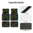 thumbnail image 4 of Kdxio Play Game Start Print Car Floor Mats Universal SUV Front Rear Floor Foot Mats 4-Piece Full Set with Non-Slip Rubber Backing Car Accessories for Most Cars, 4 of 7