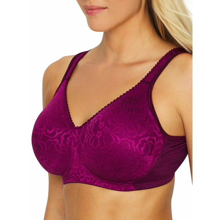 Playtex 18 Hour 4745 Ultimate Lift & Support Wirefree Bra Galactic Red 40D  Women's 