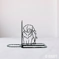 thumbnail image 4 of C-Craft Stainless Steel St. Bernard Dog Bookend, Adjustable, 5 Inch for Home Office, 4 of 5