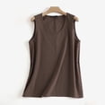thumbnail image 3 of ZANZEA Women O-Neck Sleeveless Tank Tops Vintage Cotton Vest Blouse, 3 of 11