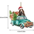 thumbnail image 3 of 4Pack Christmas Hanging Ornament with Dog&Truck, 2021 Christmas Tree Hanging Pendant Merry Christmas Puppy Ornament Decoration, 3 of 4