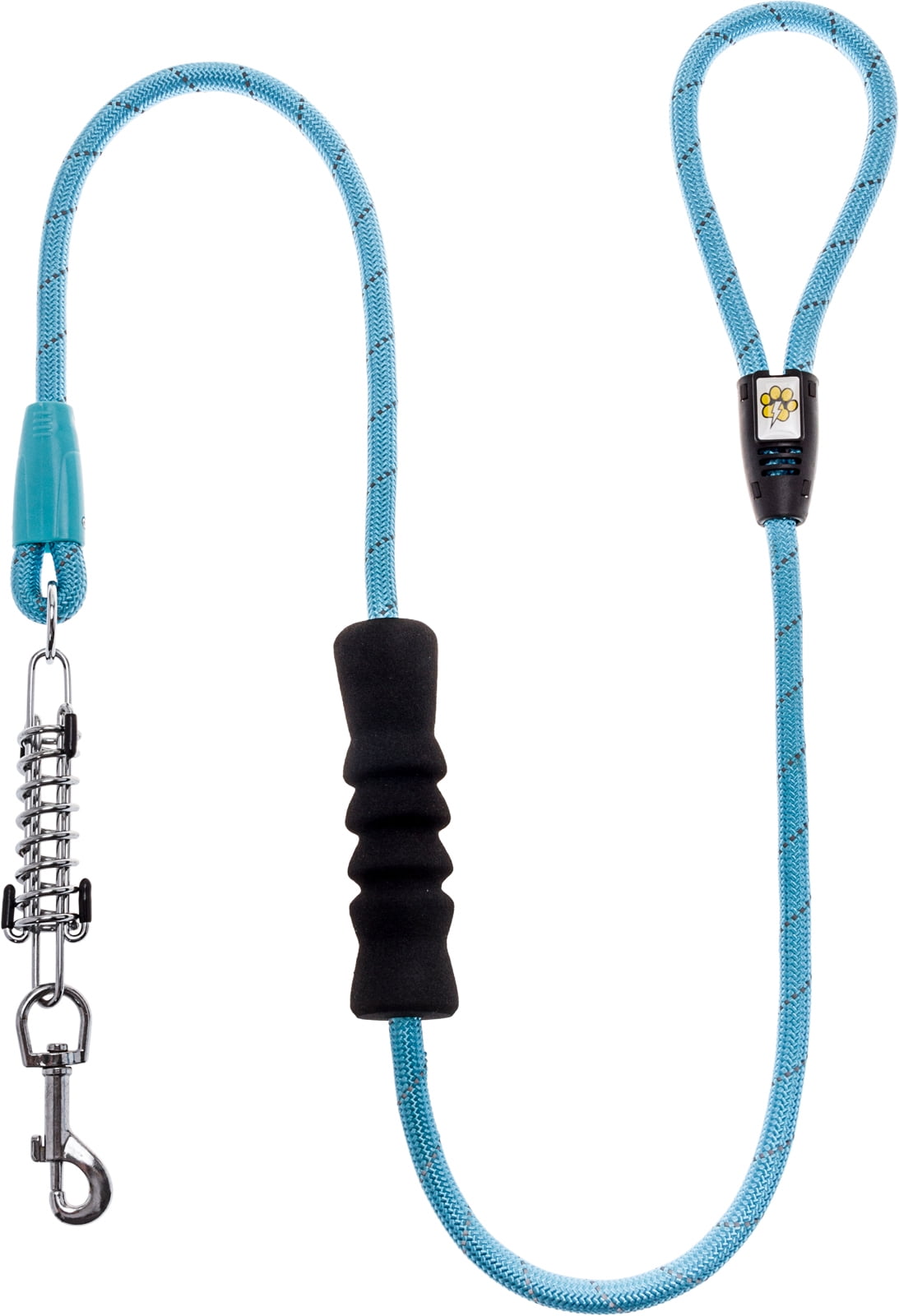 Lightning Pets Dual Handle Shock Absorbing Dog Leash for Control