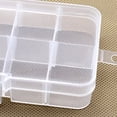 thumbnail image 6 of UDIYO 10 Compartment Adjustable Transparent Plastic Jewelry Bead Storage Box Organizer, 6 of 6