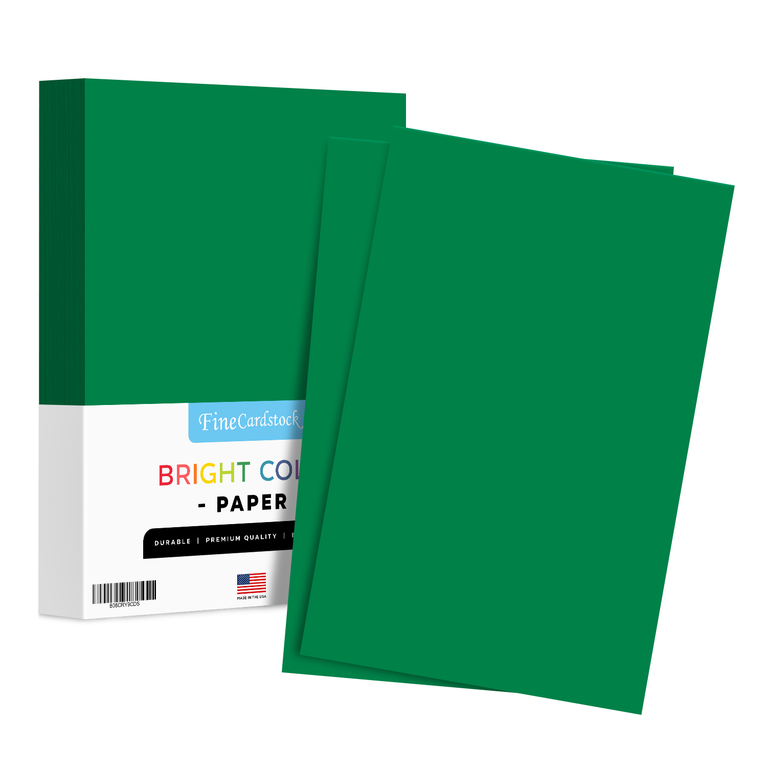 11 x 17" Green Color Paper Smooth, for School, Office & Home Supplies, Holiday Crafting, Arts
