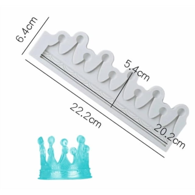 Molde de silicona de 2 piezas con relieve for fondant, chocolate y pasteles, con diseño de encaje decorativo. Apto for uso alimentario.