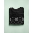 thumbnail image 3 of Christmas Pattern With Owls   Sweatshirt Women -Image by Shutterstock, Female Small, 3 of 4