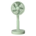 thumbnail image 1 of Ventilador de escritorio multifuncional USB, soporte para teléfono móvil, ventilador pequeño telescópico plegable, verde, 1 of 4