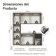 thumbnail image 3 of Mueble de Cocina Compacto Madesa 120cm Marrón/Negro, 3 of 10