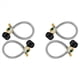 thumbnail image 1 of Coleta de Manguera de Propano RV de 15 Pulgadas con Manómetro para Tanques de 5-40 Libras - Manguera de Propano Trenzada de Acero Inoxidable Conexión Rápida Paquete de 4, 1 of 5